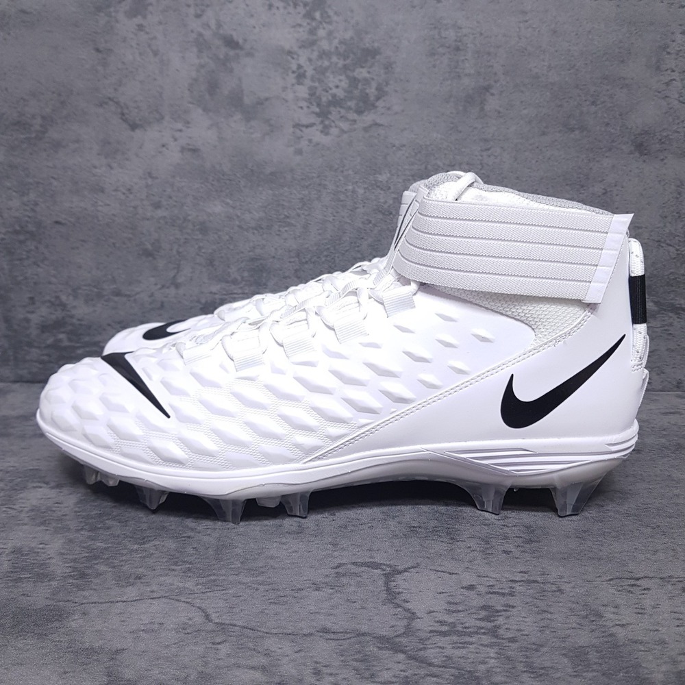 NIKE Force Savage Pro 2 Mid Football Cleats Mens 16 White AH4000-100 Lineman Nby